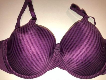 Warners 38c bra. Purple striped adjustable‎ straps Size undefined