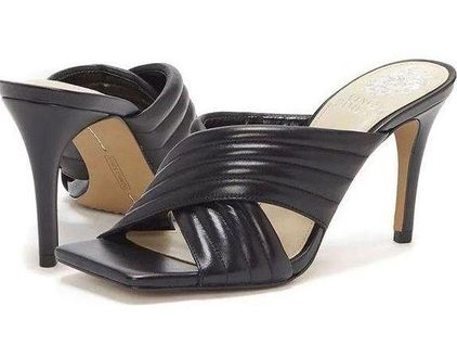 Vince Camuto Shoes Womens Size 6.5 Black Sarendie Quilted Strap Sandal  Slide - $43 - From Brenda