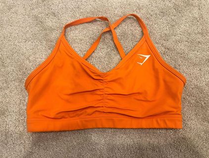 Gymshark Ruched Sports Bra - Orange