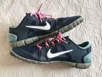 Nike Women's Blue & Pink Free Bionic Training Running Shoes Size 7 - $30 - From Alexias