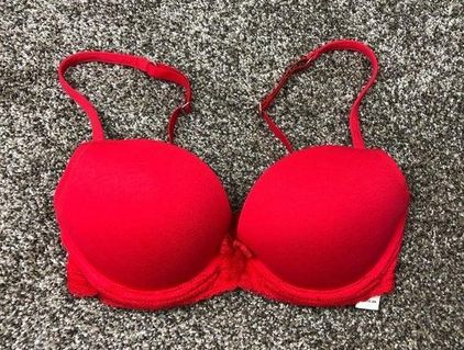 Gilly Hicks Push 'Em Up Plunge Padded Lacey Bra Size 34C NWT - $16 New With  Tags - From Emma