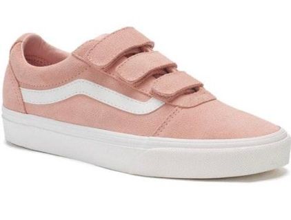 vans old skool velcro pink