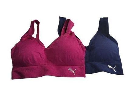 PUMA Women’s Seamless Convertible Sports Bra, 2-Pack : : Clothing,  Shoes & Accessories