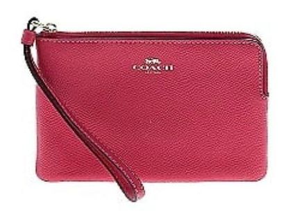 COACH Women's Corner Zip Wristlet with Monogram Print (Green) - Walmart.com