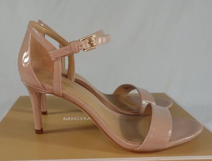 Michael Kors Simone Patent Leather Sandal Blush Women s 6.5