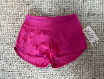 Lululemon Sonic Pink Speed Up HR Short 2.5” Lined Size 6 - $80 New With  Tags - From Josie