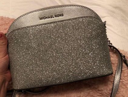 NWT Michael Kors Glitter Mini Ciara xbody silver | Michael kors, Michael  kors bag, Purses and handbags
