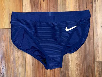 Nike Women's Pro Elite Track and Field Running Briefs Blue Size M