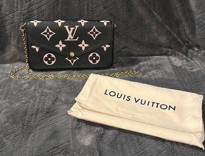 Louis Vuitton Felicie clutch Monogram Empreinte embossed supple