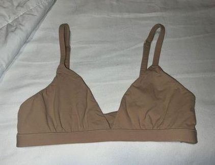 Skims Fits Everybody Triangle Bralette In Tan