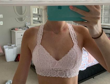 Aerie Light Pink Lace Bralette - $13 (56% Off Retail) - From Cameron