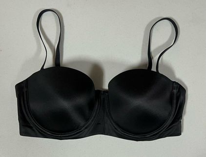 Auden Black Lightly-Lined Everyday T-Shirt Bra Brassiere Lingerie