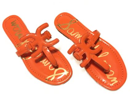 Sam Edelman Carter Pat Thong Sandals NWOT Orange Size 8