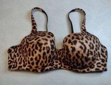 Soma Size 36C Stunning Support Smooth Balconette Bra Leopard