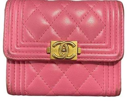 Chanel Boy Quilted Lambskin Wallet