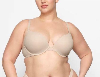 FITS EVERYBODY T-SHIRT PUSH UP BRA | UMBER