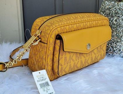 Michael Kors Small Crossbody Handbag Purse Shopper Shoulder Bag- Jasmine  Yellow | eBay