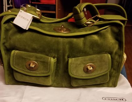 Coach Green Handbags | ShopStyle