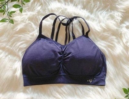 Ryka Purple Strappy Padded Sports Bra Medium - $11 - From