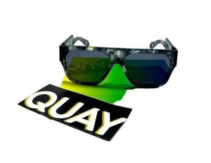 Quay Australia Prove It Blue Light Milky Tort/Clear Blue Light Sunglasses