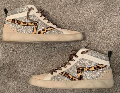 gianni bini leopard sneakers