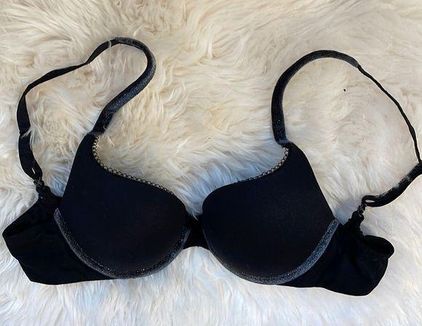 Victoria's Secret Perfect Shape Bra With Sparkling Details - 32B/B70 Black  Size undefined - $27 - From Yulia