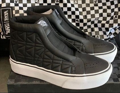 Vans Karl Lagerfeld Sk8 High W6.5 Black Size 6.5 - $70 (30% Off Retail) New  With Tags - From Caren