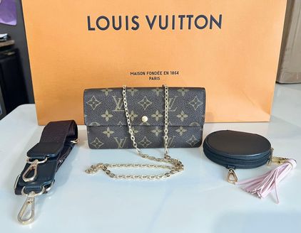 Louis Vuitton Monogram Crossbody Wallet Brown - $260 - From Fancy