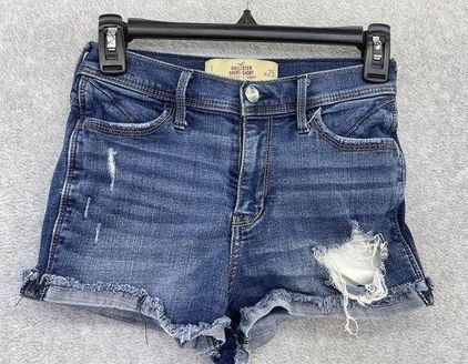 Hollister Women's Short Short Cutoff Jean Shorts Size 25 Distressed