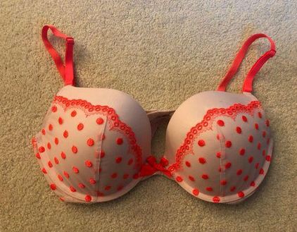 Red 36D Victoria Secret bra