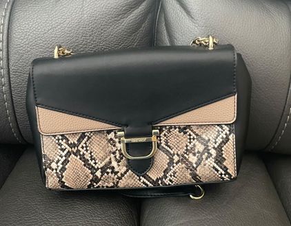 Nine West Black Snakeskin Purse - $20 (50% Off Retail) - From