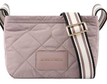 M tan nylon crossbody bag