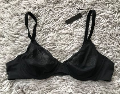 SKIMS Mesh Underwire Bra in Onyx 38A Size 38 A - $60 New With Tags - From  Matilda