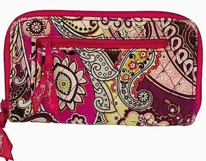 Vera Bradley Double Kiss coin purse Night & Day NWT Retired small purse  clutch