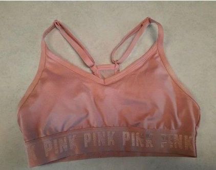 Victoria's Secret PINK Logo Band Lightly Lined Pink Ultimate