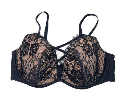 Cross-Front Lace Bra