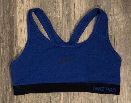 Nike pro Sports Bra Small Blue - $15 - From Gwenivere