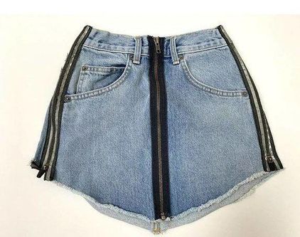 LF Carmar Beatrice Zipper Front Mini Skirt Size 24 50 From Honey