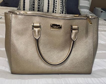 Michael Kors Jet Set Travel Large Chain Shoulder Tote Signature MK Bag Rose  Gold - Walmart.com