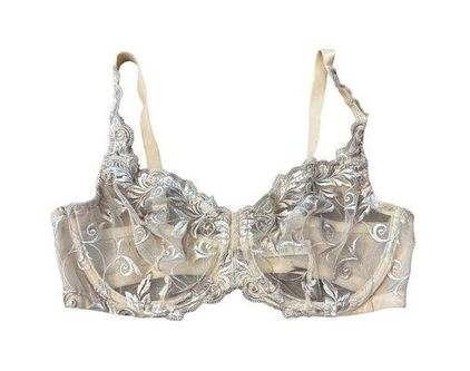 Soma Sensuous Lace Unlined Bra, Nude