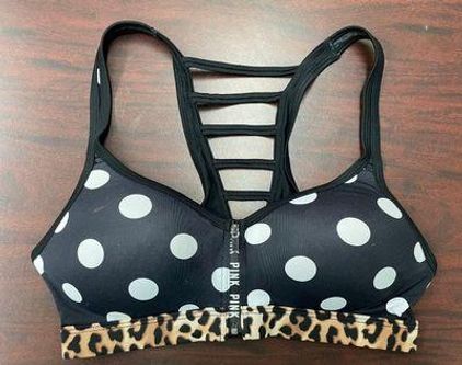 PINK - Victoria's Secret Ultimate Push Up Sports Bra- Polka Dots and  Leopard Multiple - $13 - From Hailey