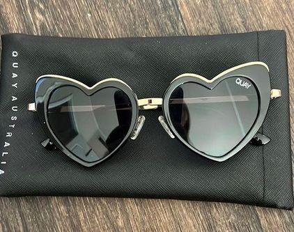 Quay Eyewear - Love that heart sunglasses on Designer Wardrobe