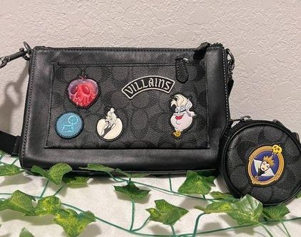 COACH x DISNEY Long Zip Around Wallet In Signature Canvas Patches