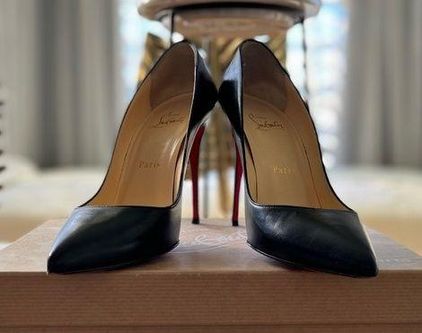 Christian Louboutin Black Pigalle Follies Heels