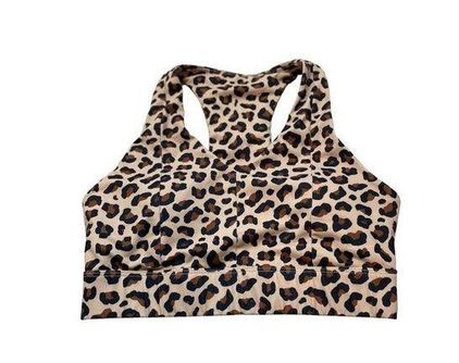 Fabletics On-The-Go Midi Medium Impact Sports Bra animal print - $18 - From  Lynne