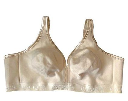 CACIQUE Unlined Full Coverage No-Wire Bra The Cotton Collection 46C Beige  New