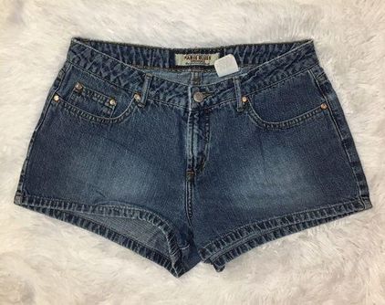 Juniors blue top jean shorts