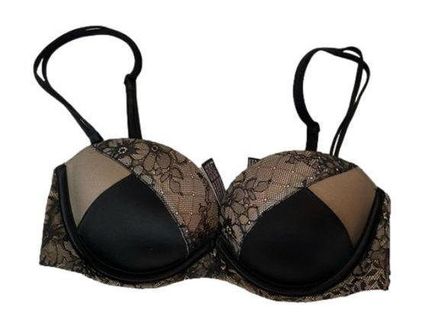 Victoria's Secret very sexy push-up up bra size 32C Black - $18 - From  Courtney