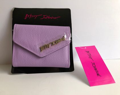 Betsey Johnson Purple Lilac Trifold Snap Wallet Purple - $19 (32% Off  Retail) New With Tags - From Alicia