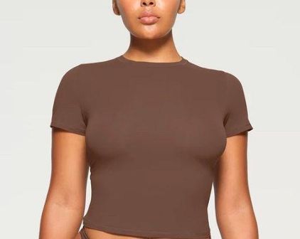 SKIMS Brown Fits Everybody T-Shirt